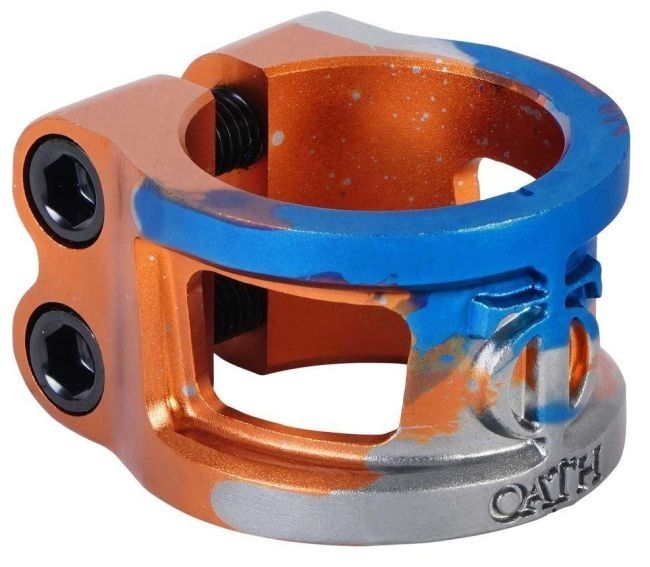 Кламп Oath Cage V2 Orange Blue Titanium