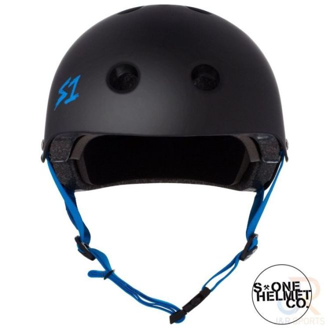 Каска S-One Lifer Matte Black Cyan