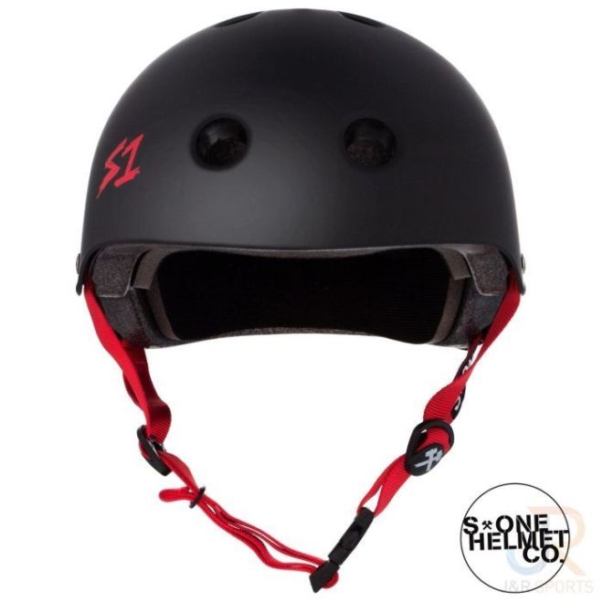 Каска S-One Lifer Matt Black Red