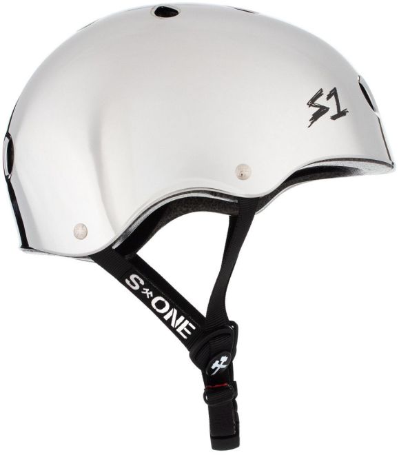 Каска S-One Lifer Silver Mirror Gloss