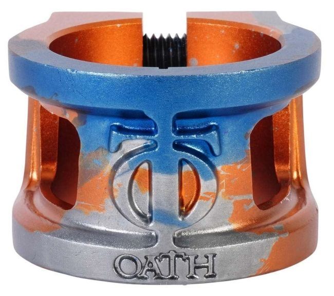 Кламп Oath Cage V2 Orange Blue Titanium