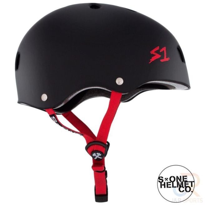 Каска S-One Lifer Matt Black Red