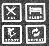 Шкурка Freescoot Eat Sleep Scoot Repeat