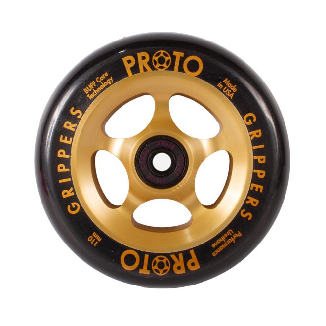 Колелце PROTO Gripper 110 Black on Gold