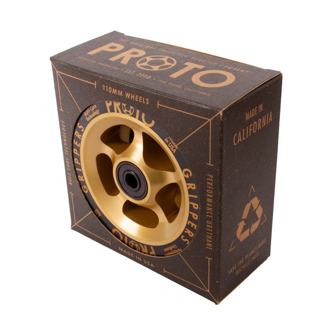 Колелце PROTO Gripper 110 Black on Gold