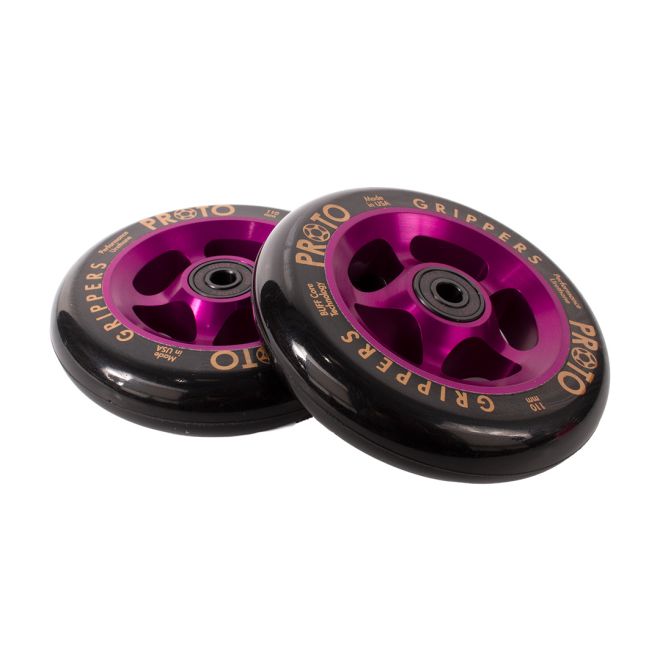 Колелце PROTO Gripper 110 Black on Purple