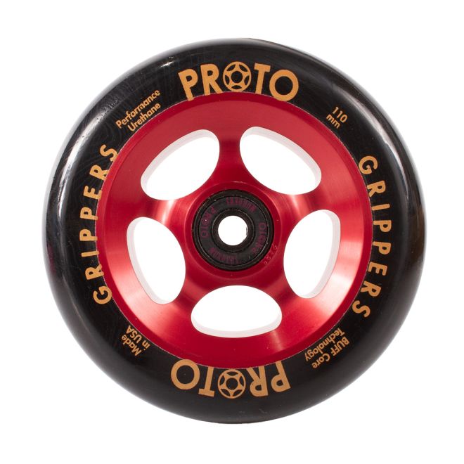 Колелце PROTO Gripper 110 Black on Red