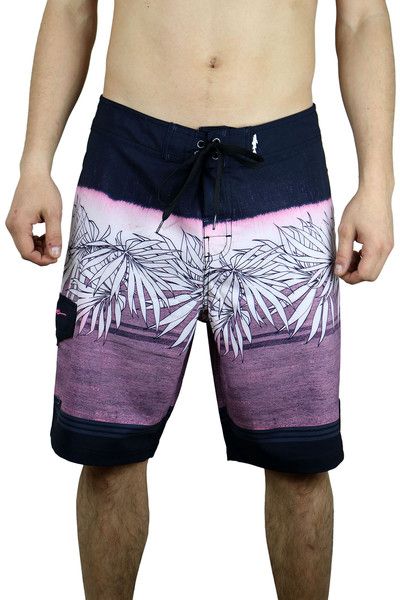 Плажни къси панталони MAUI Tropical Trip Board Purple