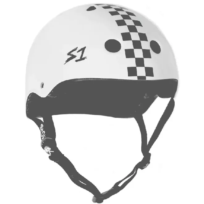 Каска S-One Mega Lifer White With Checker