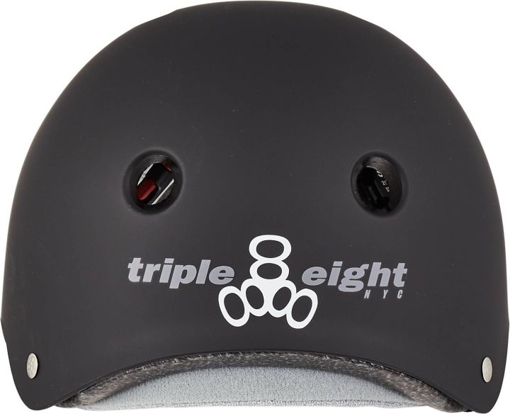 Каска Triple Eight Certified Sweatsaver S-M Rubber Black