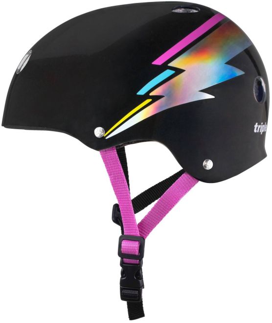 Каска Triple Eight Certified Sweatsaver S-M Black Hologram